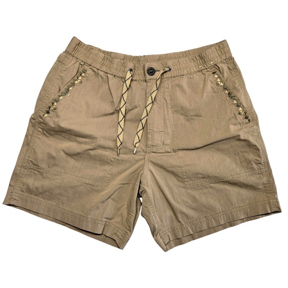 Howler Bros Other - Howler Bros Shorts Mens Medium Beige Chino Elastic Waist Drawstring Outdoor